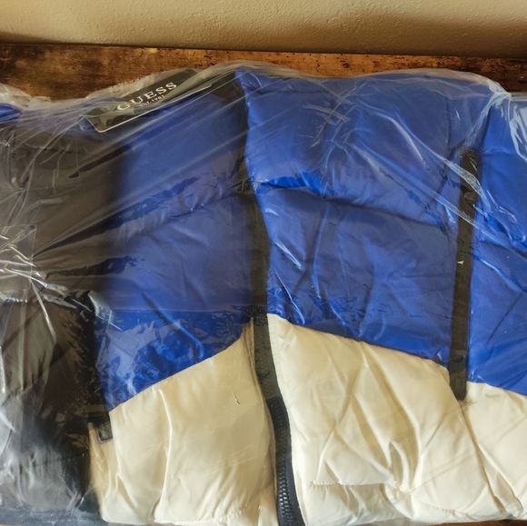 GUESS Chevron Hood Blue/White - Picture 7 of 7